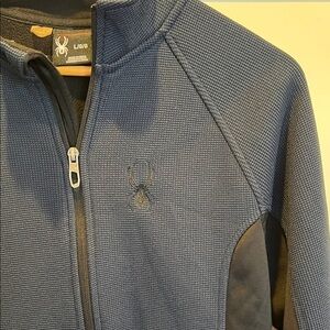 Spyder Navy Black Jacket Size Youth L